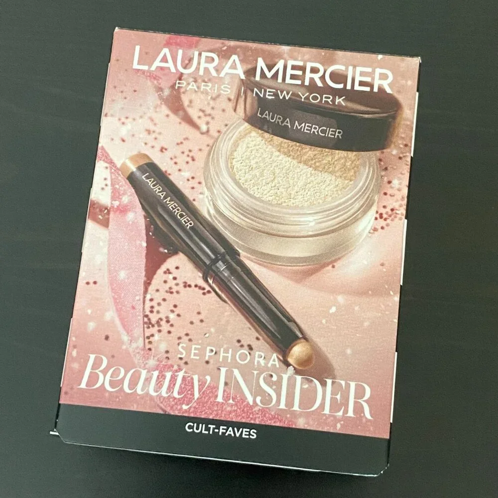 Laura Mercier Set: Translucent Loose Setting Powder and Caviar Eyeshadow Stick